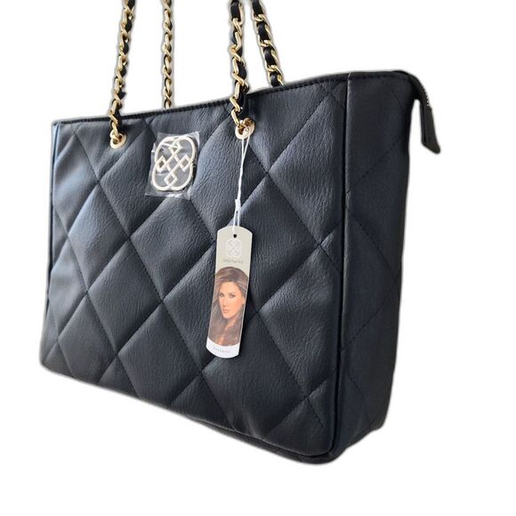 Daisy Fuentes Black Tote Shoulder Bag NWT - Picture 6 of 10